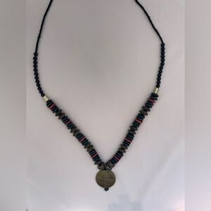 Boho necklace and earrings set